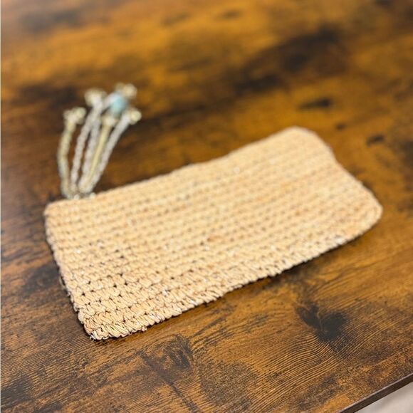 Tommy Bahama raffia clutch purse EUC - Picture 3 of 8